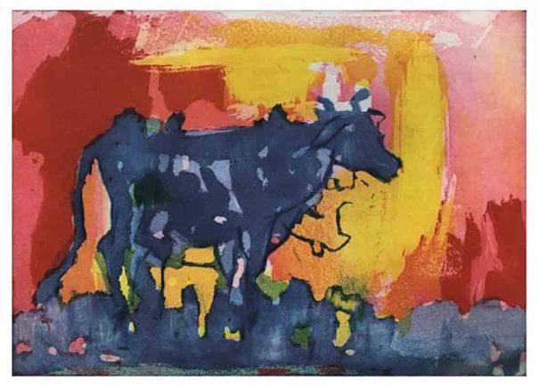 Armin Mueller-Stahl "Die blaue Kuh im Abendlicht"