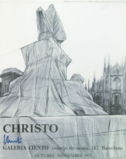 Christo "Mailand, Vittorio Emanuele, Ciento"