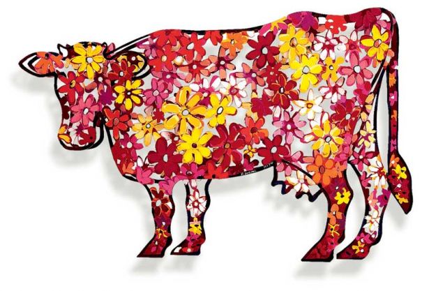 David Gerstein "Cow – Floral "