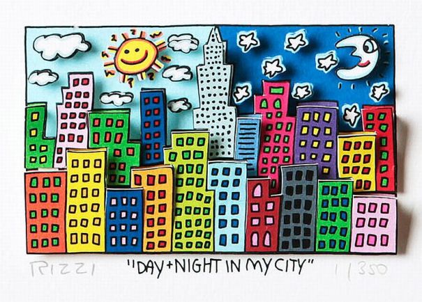 James Rizzi "Day + Night in my City"