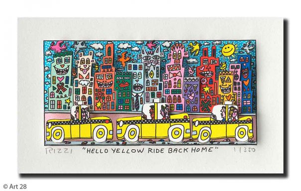 James Rizzi "Hello Yellow Ride Back Home"