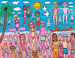 James Rizzi "Being on the Beach"