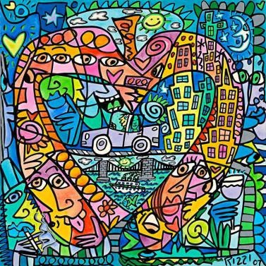 James Rizzi "My Heart Lives In My Big Apple"