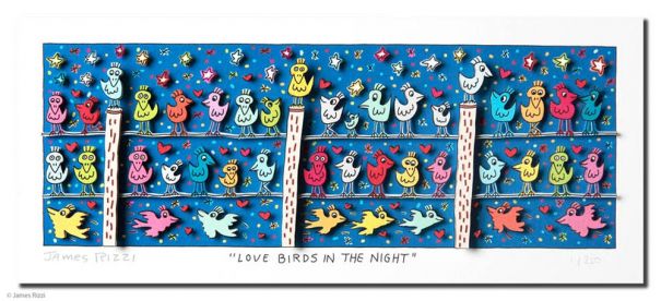 James Rizzi "Love Birds in the Night"