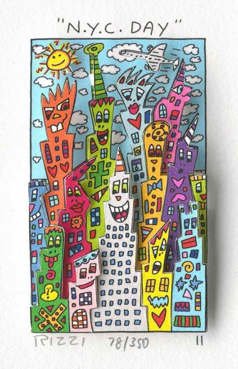 James Rizzi "N.Y.C. New York City Day"