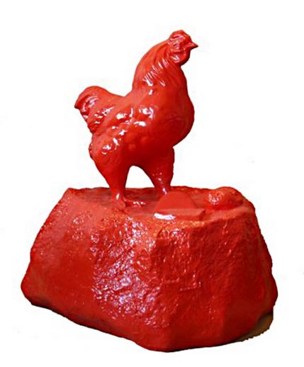  "Cloned red Chicken on a Rock"