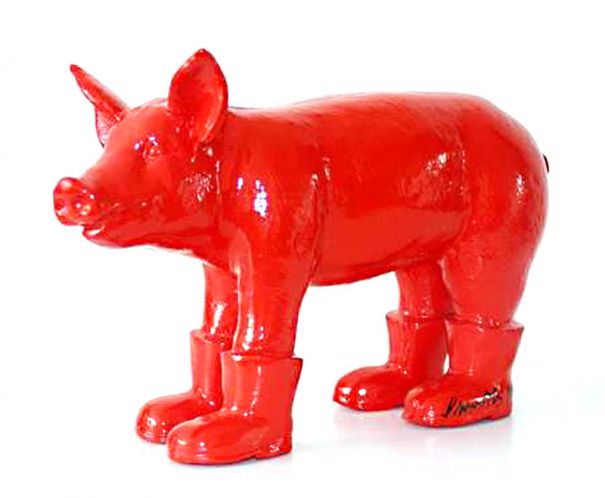  "Cloned red pig with Boots"