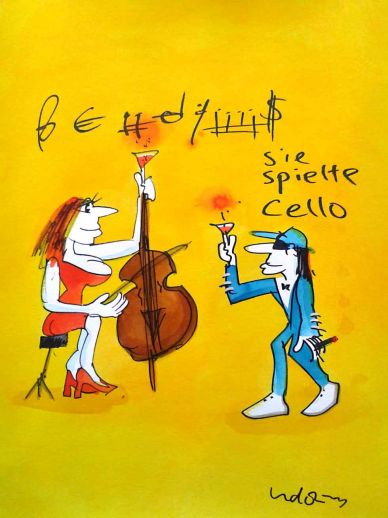 Udo Lindenberg "Sie spielet Cello (Groß)"