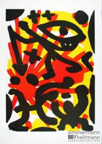 A. R. Penck "Sie (Rot_Gelb) II"
