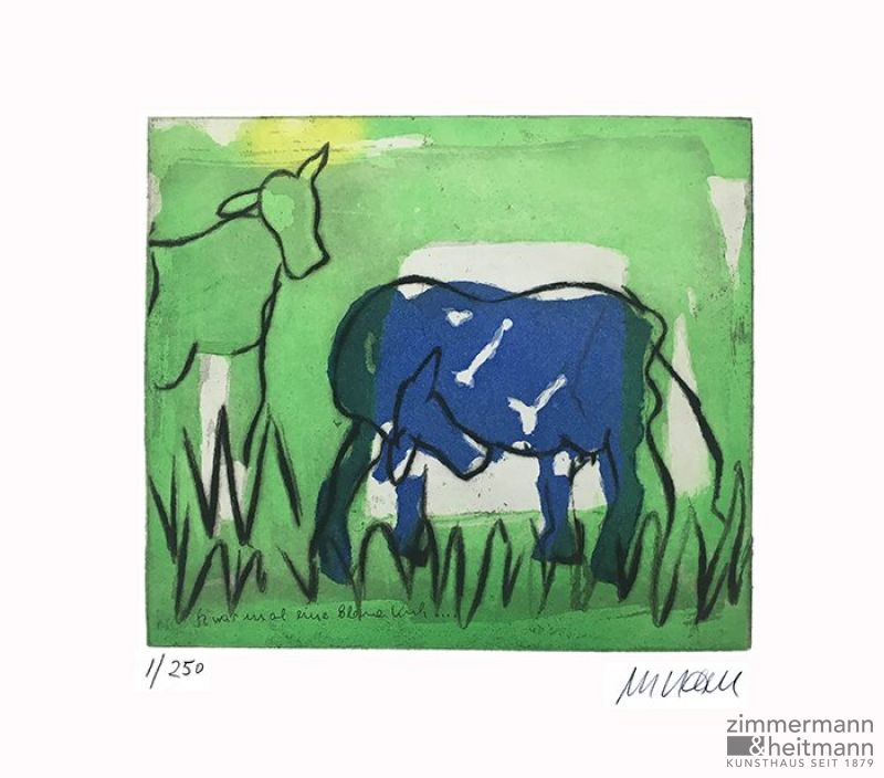 Armin Mueller-Stahl "Blaue Kuh im Garten"