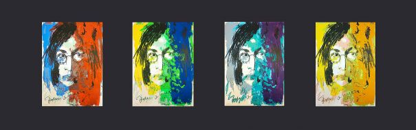 Armin Mueller-Stahl "Tribute to John Lennon – Mappenwerk mit 4 Siebdrucken"
