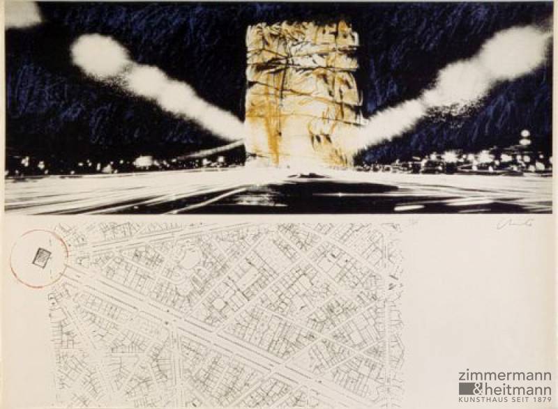Christo "Arc de Triomphe, Paris (1970)"