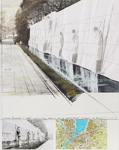 Christo "Le Mur de Reformateur, Genf"