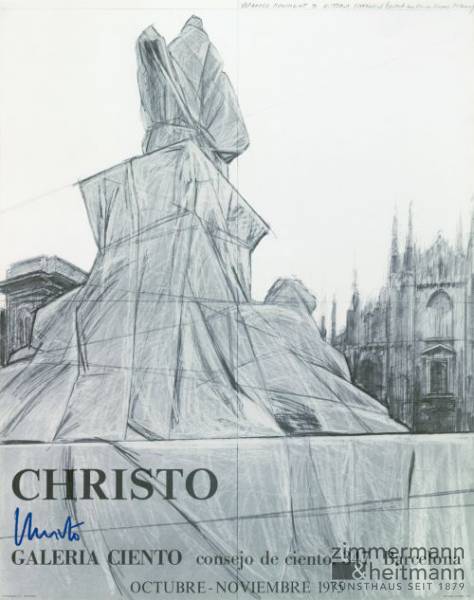 Christo "Mailand, Vittorio Emanuele, Ciento"