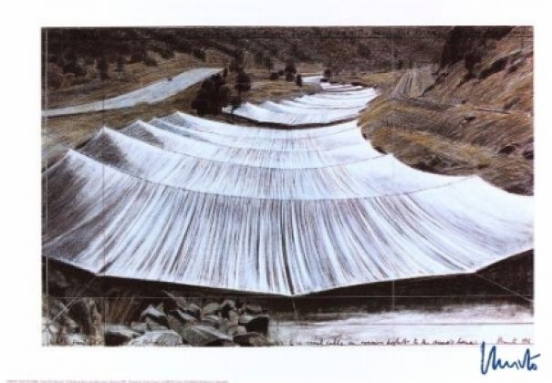Christo "Over the River III Above"