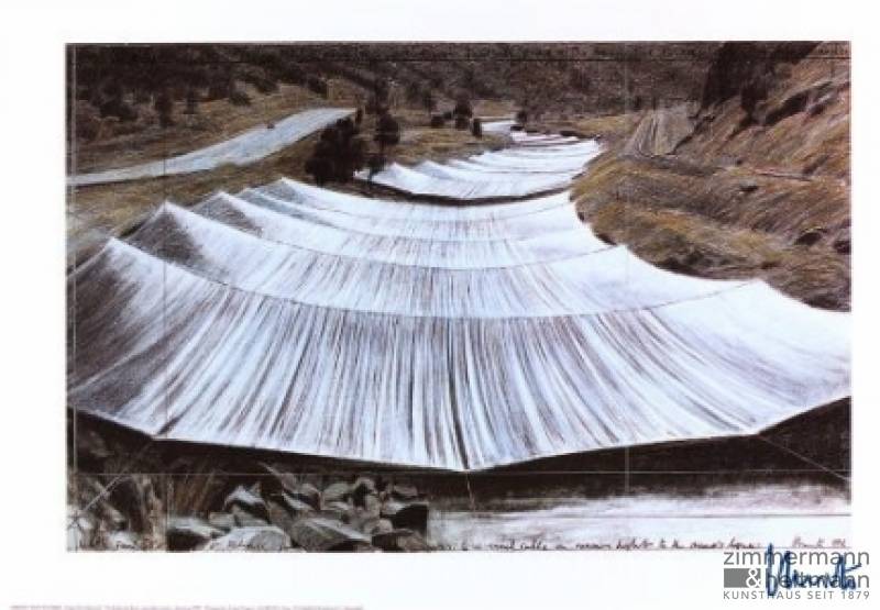 Christo "Over the River III Above"