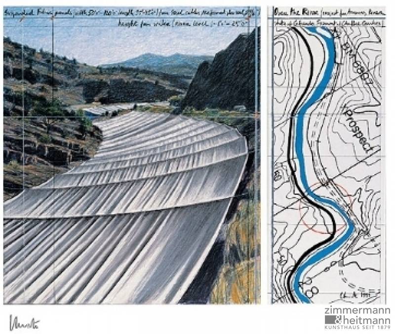 Christo "Over The River XI, Project for Arkansas River"