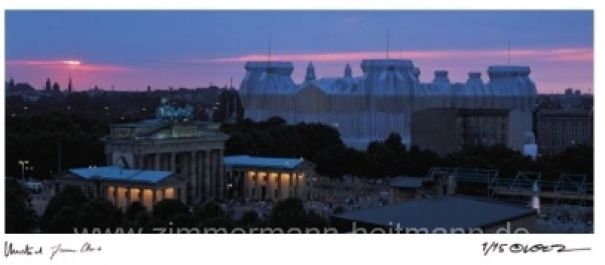 Christo "Reichstag Sonnenuntergang"