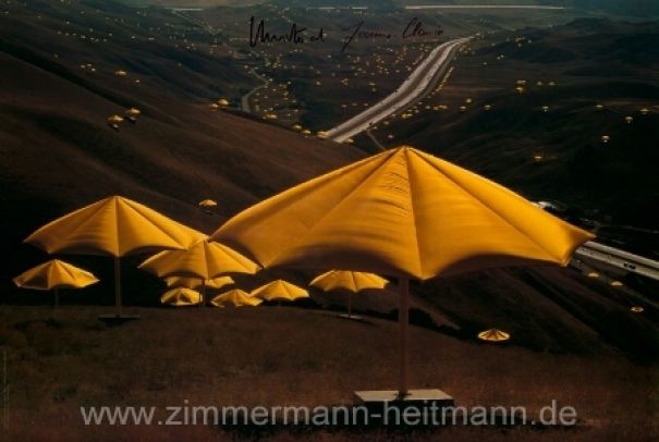 Christo "Umbrellas Gelb Nr. 10 (1991)"