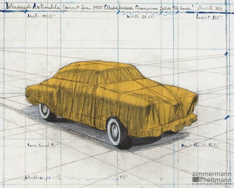 Christo "Wrapped Automobile, Project for Studebaker"