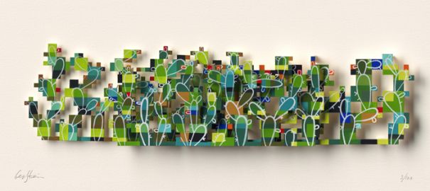 David Gerstein "Digital Cactus (Papercut)"