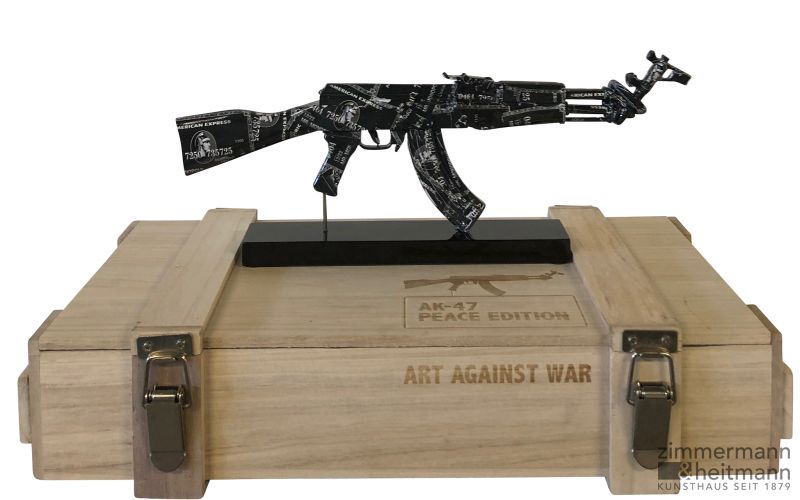 Diederik van Appel "AK 47 BLACK AMEX - ART AGAINST WAR"