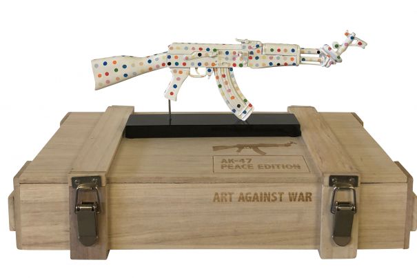 Diederik van Appel "AK 47 COLOR PEACE DOTS - ART AGAINST WAR"