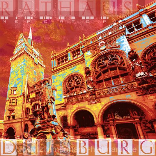 Fritz Art "Duisburg Rathaus (Rot)"