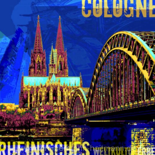 Fritz Art "Köln Kölner Dom Blau"
