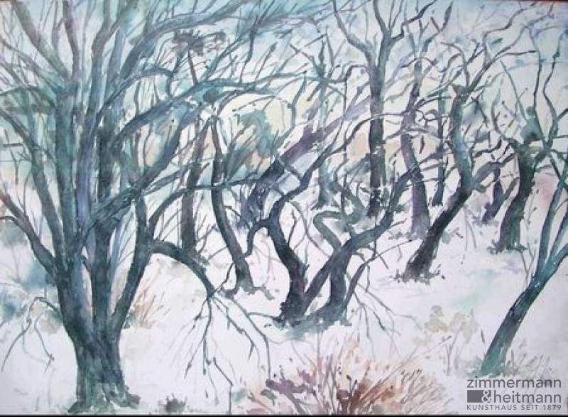Günter Grass "Baumlandschaft im Winter"