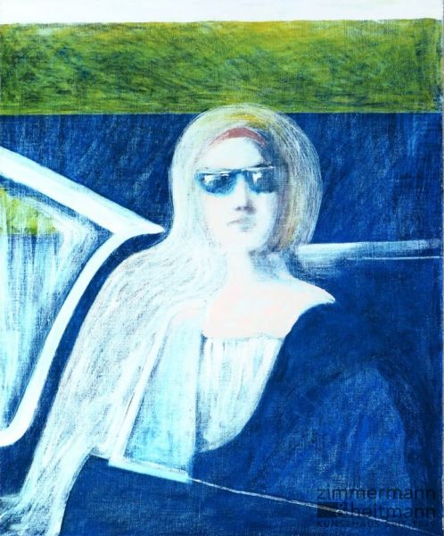 James Francis Gill "Woman in Blue Car"