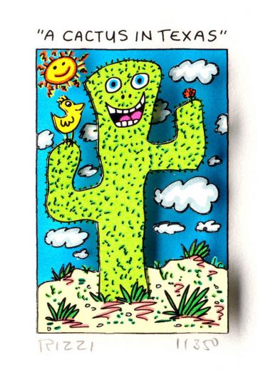 James Rizzi "A Cactus in Texas"
