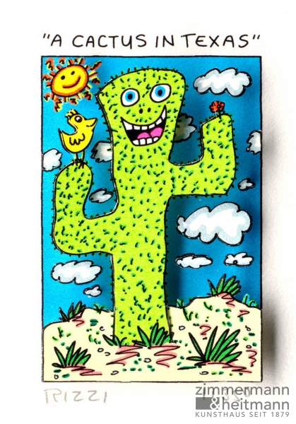 James Rizzi "A Cactus in Texas"