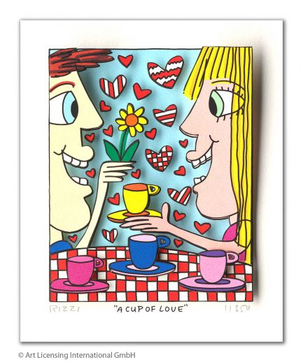 James Rizzi "A Cup of Love "
