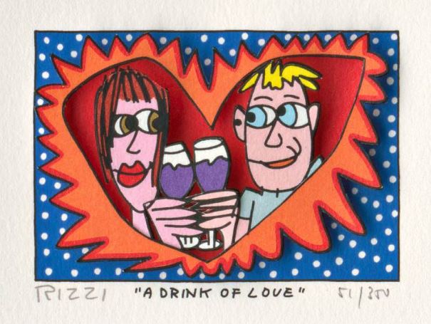 James Rizzi "A Drink of Love"