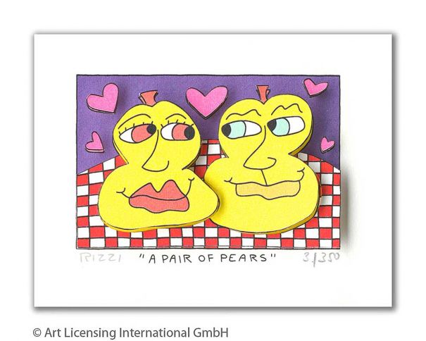 James Rizzi "A Pair Of Pears"