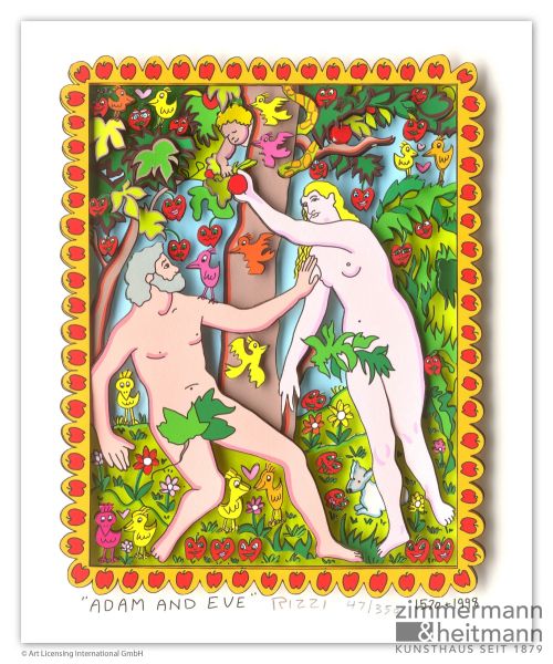 James Rizzi "Adam and Eve"