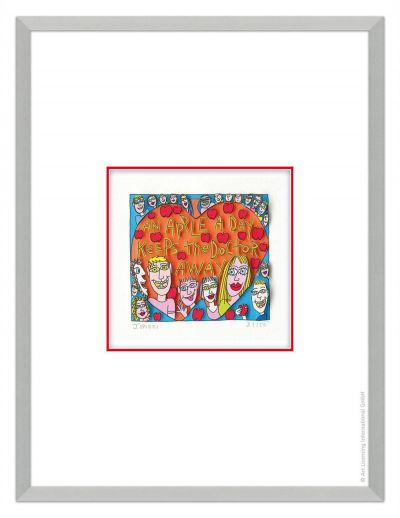 James Rizzi "An Apple A Day Keeps The Doctor Away"