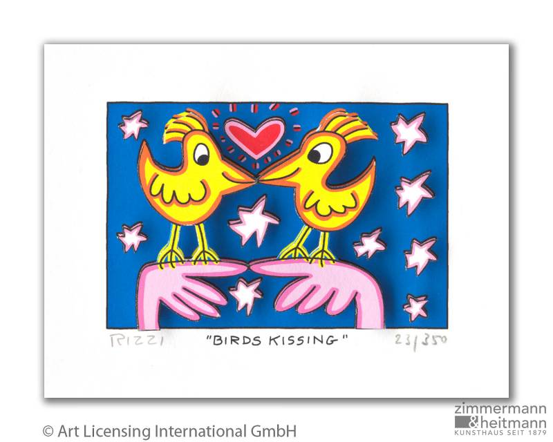 James Rizzi "Birds Kissing"