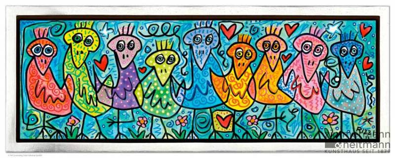 James Rizzi "Birds Of A Beautiful Color"