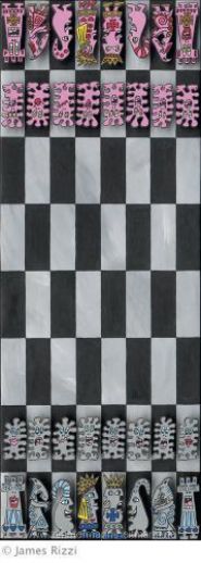 James Rizzi "Chess (MAGNET) Schach"