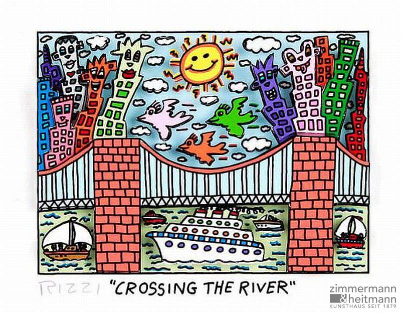 James Rizzi "Crossing the River"