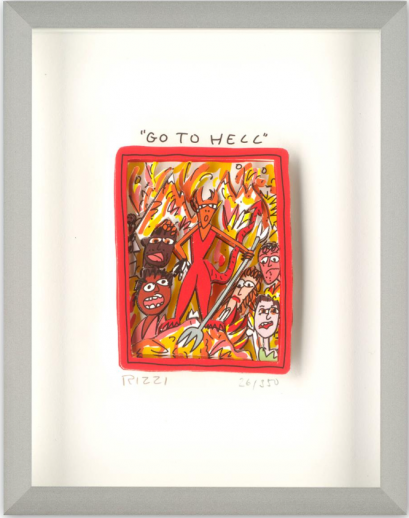 James Rizzi "Go to hell"