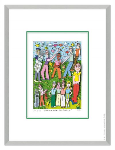 James Rizzi "Golfing with the Family"