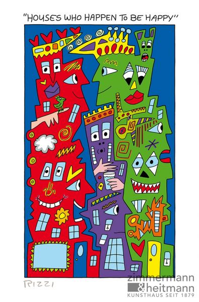 James Rizzi "Houses who happen to be happy"