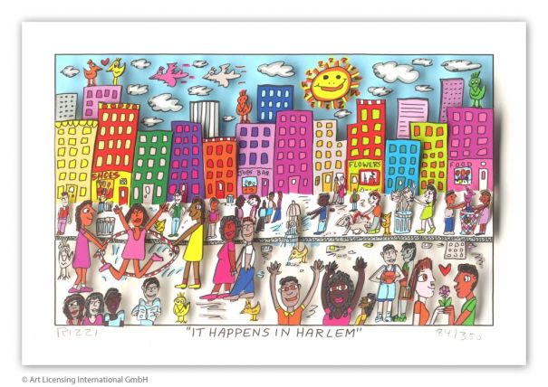 James Rizzi "It happens in Harlem"