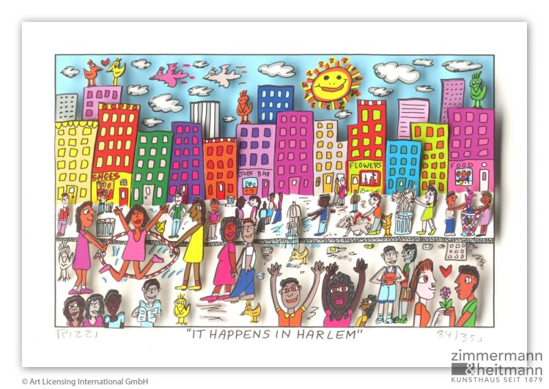 James Rizzi "It happens in Harlem"