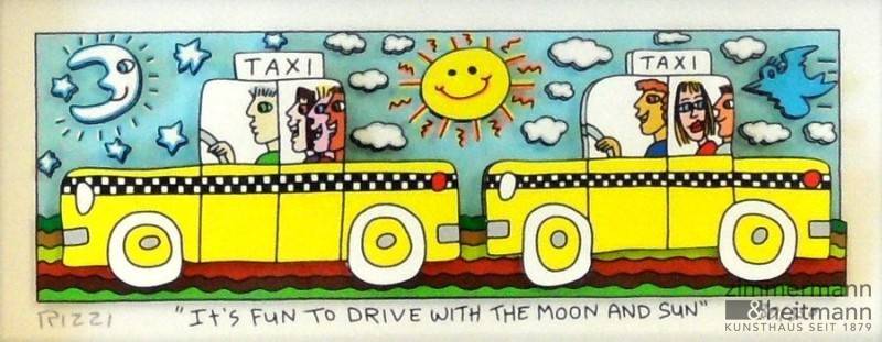 James Rizzi "It's Fun To Drive With The Moon And Sun"