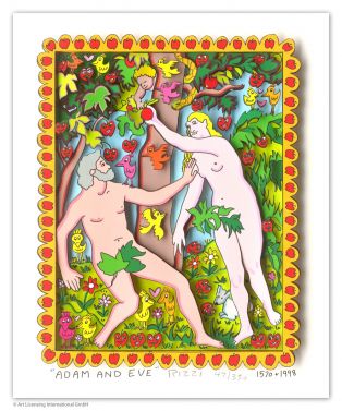 James Rizzi "Adam and Eve"