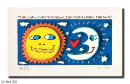 James Rizzi "The Sun Loves The Moon, The Moon Loves The Sun"